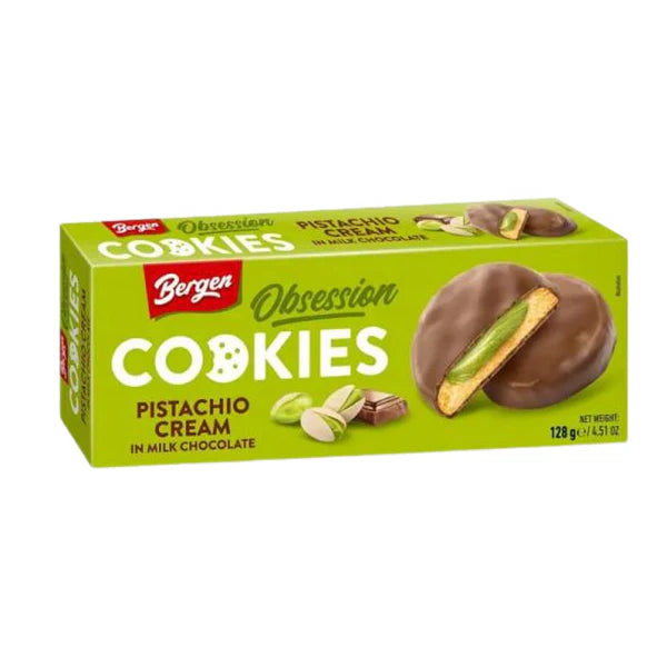 Bergen cookies pistachio chocolate cream 128g