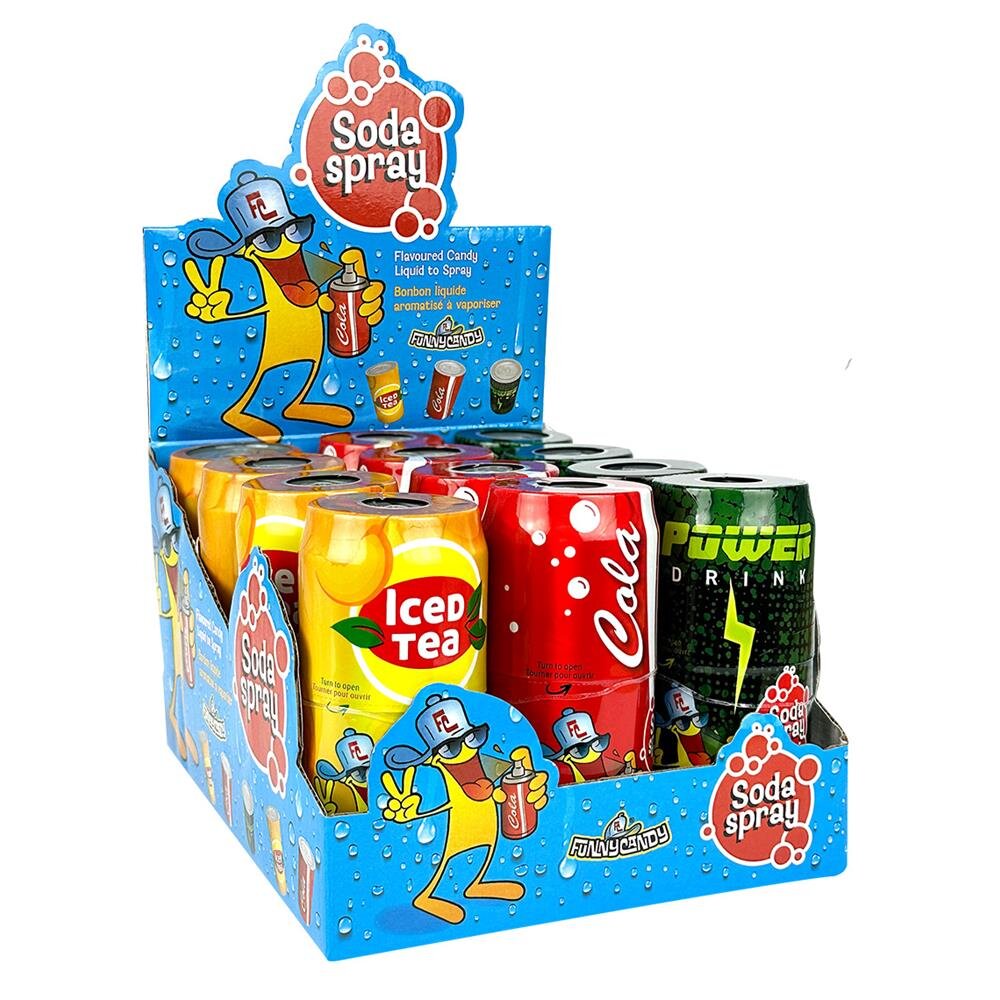 Funnycandy Soda Spray 12 stk x 60 ml