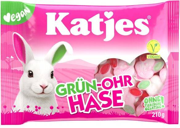 Katjes Grun-ohr hase 210g