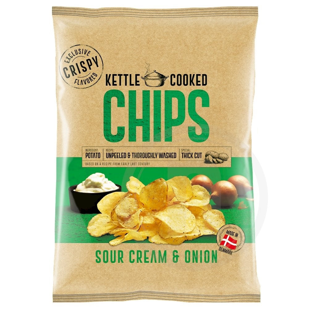 Kettle cooked Chips sour cream & onion 150 g