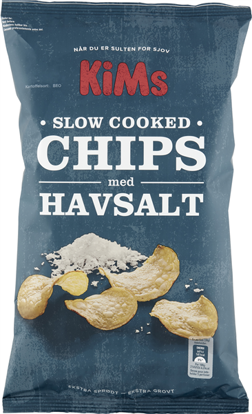 Kims Slow chips med havsalt 150 g  x 20 stk