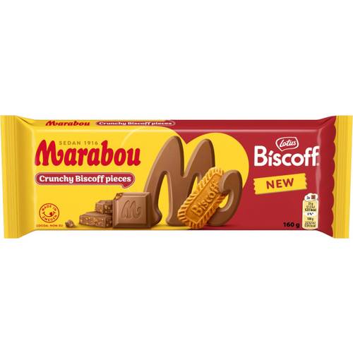 Marabou lotus Biscoff 160 g x 15 stk