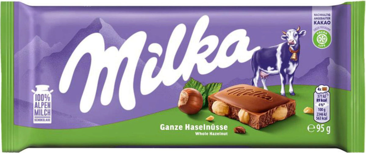 Milka whole hazelnut 17X95g